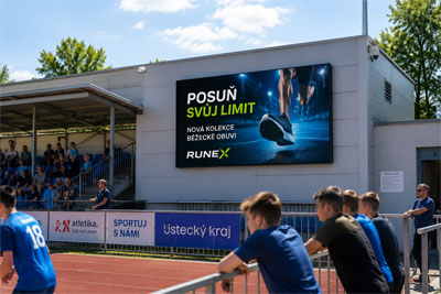 LED obrazovka pro sportovní areál