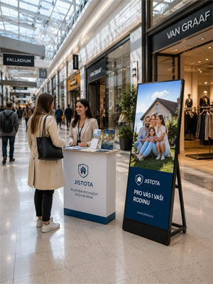 Mobilní promo LED poster