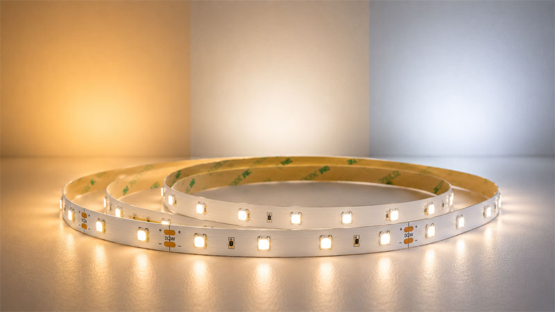 Bílé LED pásky pro běžné osvětlení interiéru