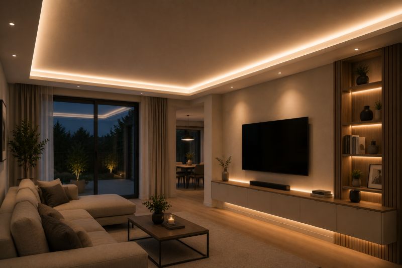 LED pásek pro nepřímé osvětlení stropu a podhledu