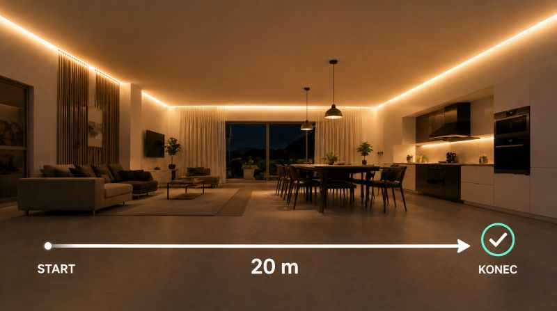LONG-run LED pásek pro dlouhé instalace
