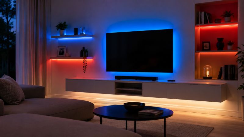 RGB+CCT LED pásek s barevným světlem a nastavitelnou teplotou bílé